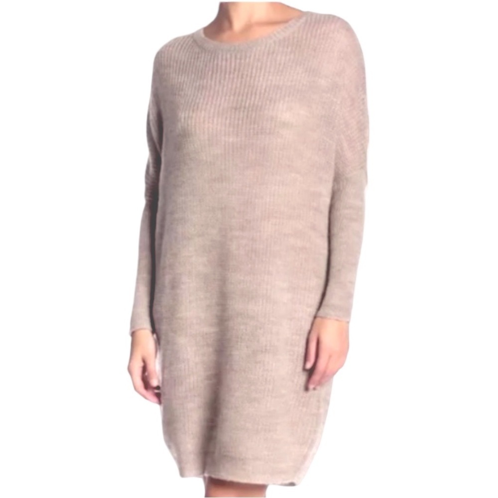 Solutions Wool Blend SOFT Lantern Dress Small Washable Dolman Long Sleeves NWT